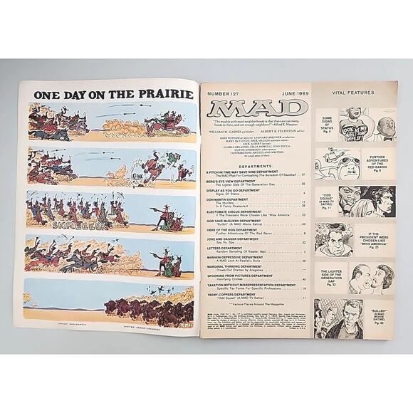 1969 MAD Magazine June No. 127 Odd Squad M665 - Picture 2 of 10